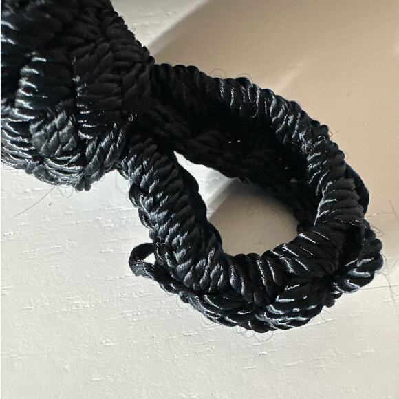 The Sak Crocheted Mini Bag Crossbody Shoulder Purse Bag Black Travel Small Boho - Picture 13 of 13